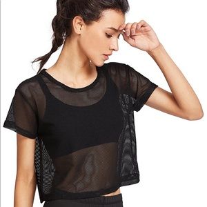 Mesh Crop Top